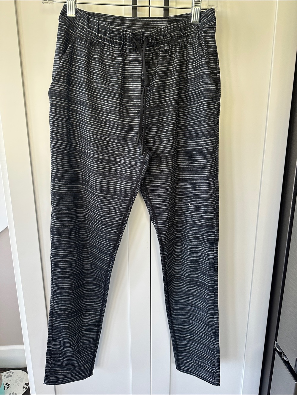 lululemon athletica Black Striped Track Joggers